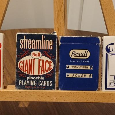 Lot 3: Vintage Playing Cards - Pinochle, Bridge & Linen Cards