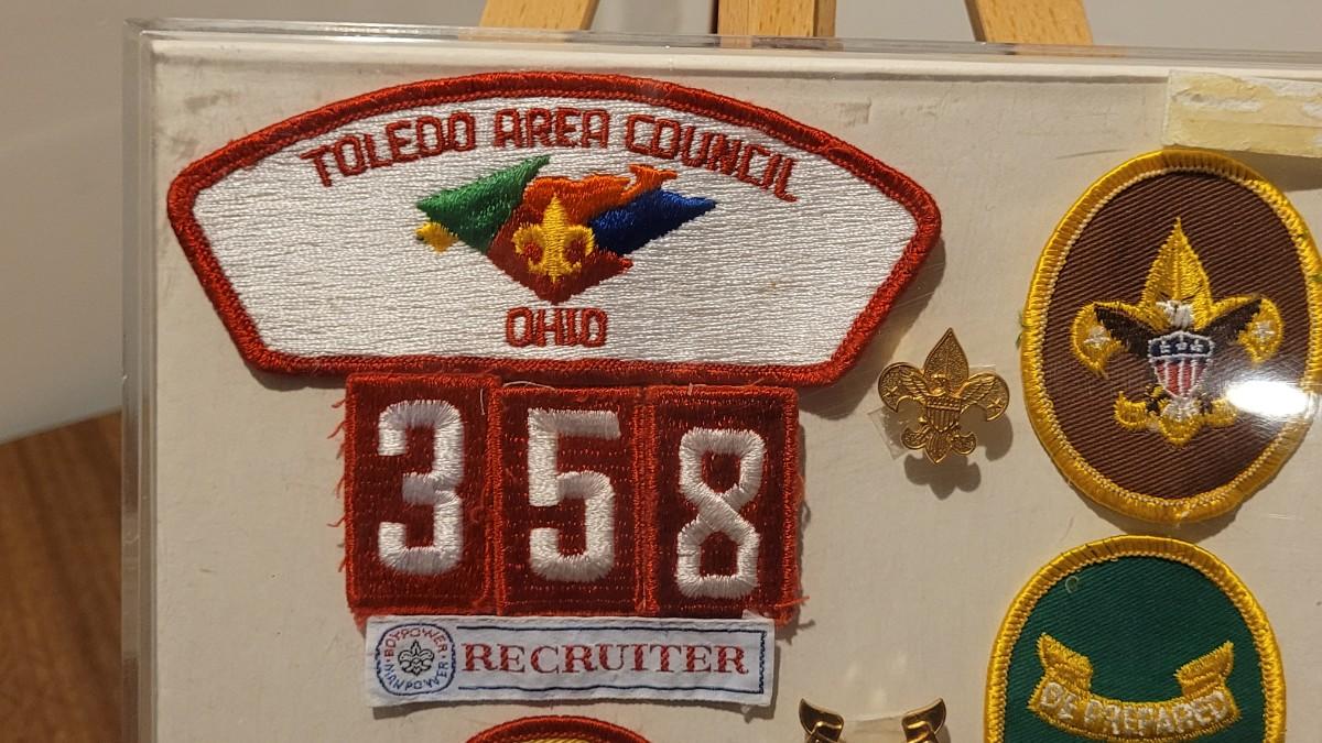 Lot 23 Vintage Boy Scout Patches & Pins including Toledo Ohio Area
