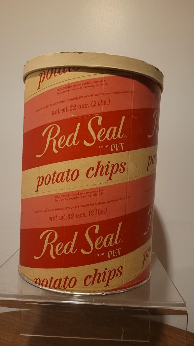 Lot 39 Vintage Red Seal Potato Chips Large Carton