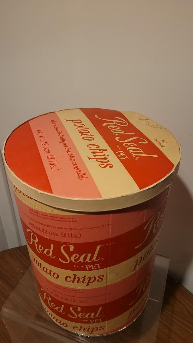 Lot 39 Vintage Red Seal Potato Chips Large Carton