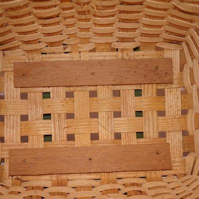PUTNEY VERMONT BASKETVILLE OAK SPLINT TRAPPERS STYLE BASKET