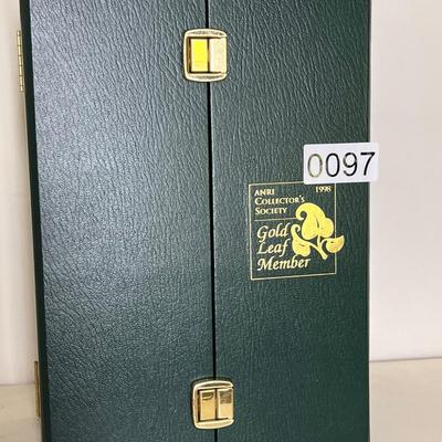 1998 Anri Collectors Society Gold Leaf Member Figurine In Box
