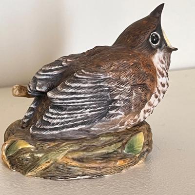 Boehm Porcelain Fledgling Bird Figurine