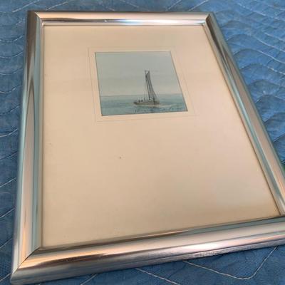 Gerard Carbo Sail Boat Nautical Frabed Signed Art