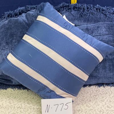 3 Blue Pillows