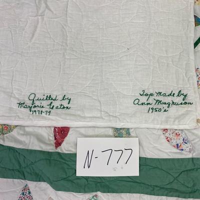 Hand Made Quilt 80â€x80â€