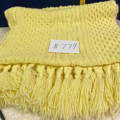 Yellow Afghan 46â€x57â€