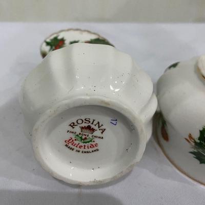 Fine bone china vintage  open sugar & creamer, England