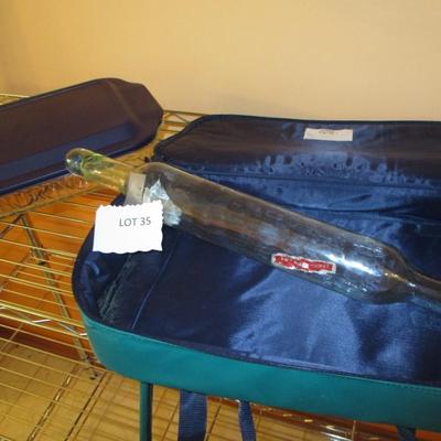 Pyrex Portable Casserole Carrier/Glass Jar