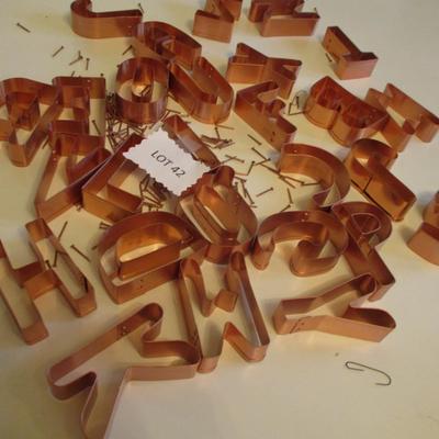Copper Alphabet Cookie Cutters