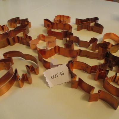 Copper Cookie Cutters- Various Shapes