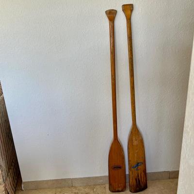 Two Sets of Wood Oars (GR-JM)