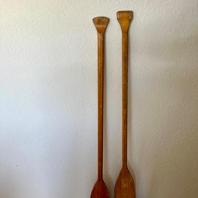 Two Sets of Wood Oars (GR-JM)