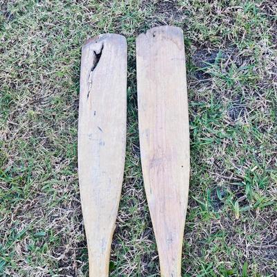 Two Sets of Wood Oars (GR-JM)