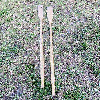 Two Sets of Wood Oars (GR-JM)