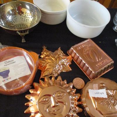 Copper Molds/Pfltzgraff & Sunbeam Bowls