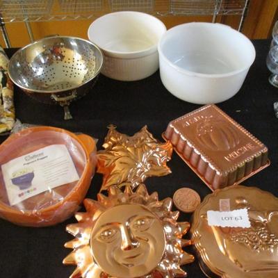 Copper Molds/Pfltzgraff & Sunbeam Bowls