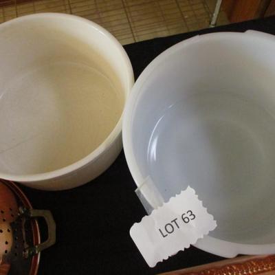 Copper Molds/Pfltzgraff & Sunbeam Bowls