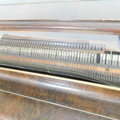 Antique Charles Love, London Upright Piano Mahogany Cabinet
