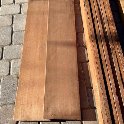 Surplus Vintage Lumber Lot - High Quality Redwood Boards and Plywood