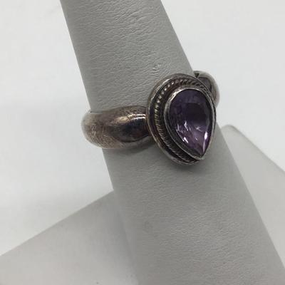 Silver 925 with Purple Stone