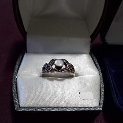 LOT 23  TWO LADIES STERLING SILVER RINGS