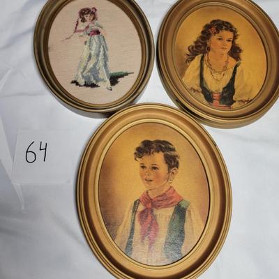 Vintage framed art