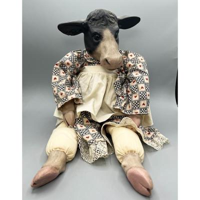 Country Rustic Soft Body Cow Doll