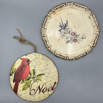Shabby Chic Rustic Decorative Platter & Wall Sign