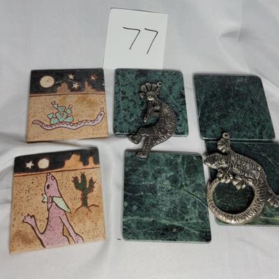Coasters and wall art
