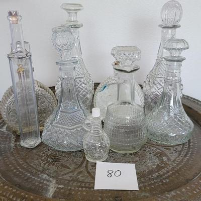 Crystal and glass decanters