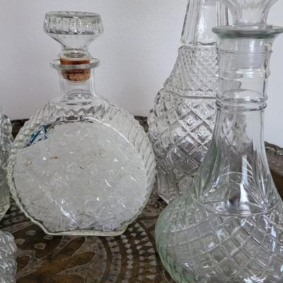 Crystal and glass decanters