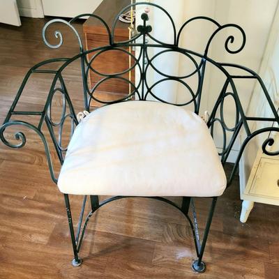 Metal chairs, set of two