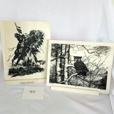 Marble etchings
