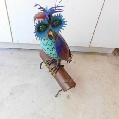 Metal Garden Art Owl