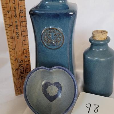 Blue pottery