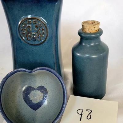 Blue pottery