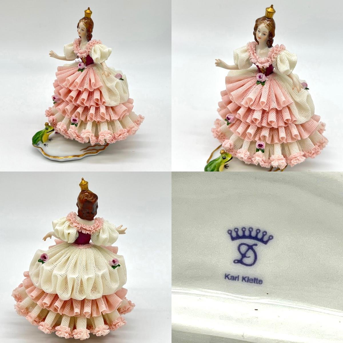 DRESDEN Karl Klette & Reine Handarbeit German Porcelain Lace