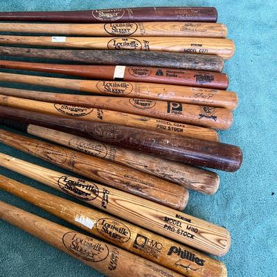 Collection of Wooden Louisville Slugger Baseball Bats  (BR2-JM)