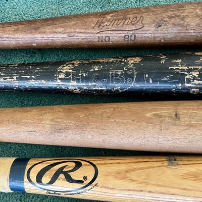 Collection of Wooden Louisville Slugger Baseball Bats  (BR2-JM)