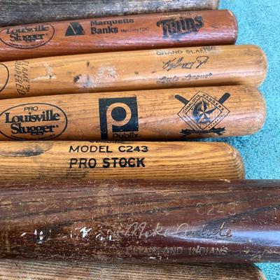 Collection of Wooden Louisville Slugger Baseball Bats  (BR2-JM)