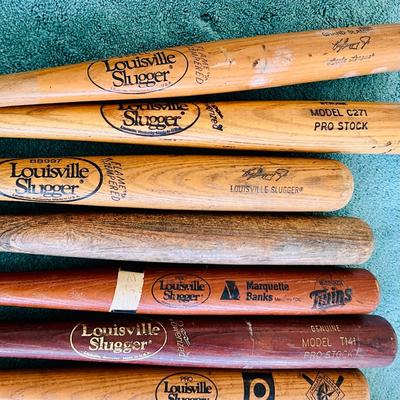 Collection of Wooden Louisville Slugger Baseball Bats  (BR2-JM)