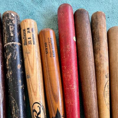 Collection of Wooden Louisville Slugger Baseball Bats  (BR2-JM)