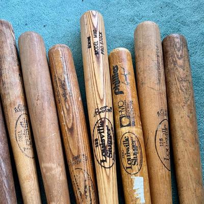 Collection of Wooden Louisville Slugger Baseball Bats  (BR2-JM)