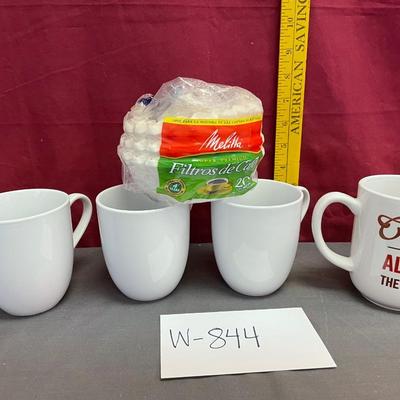 Coffee mugs and filters