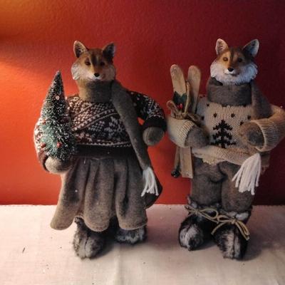 Mr. and Mrs. Christmas Fox