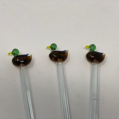 Mid Century Mallard Duck Sizzle Sticks - Set of 6