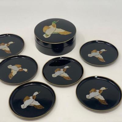 Set of Vintage Mallard Duck Coasters