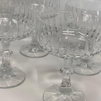 Set of 4 Vintage Crystal Sherbert Glasses