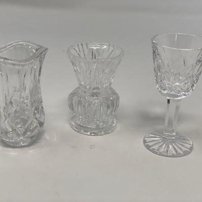 Includes 3 pieces, Miniature Crystal Water Pitcher (3